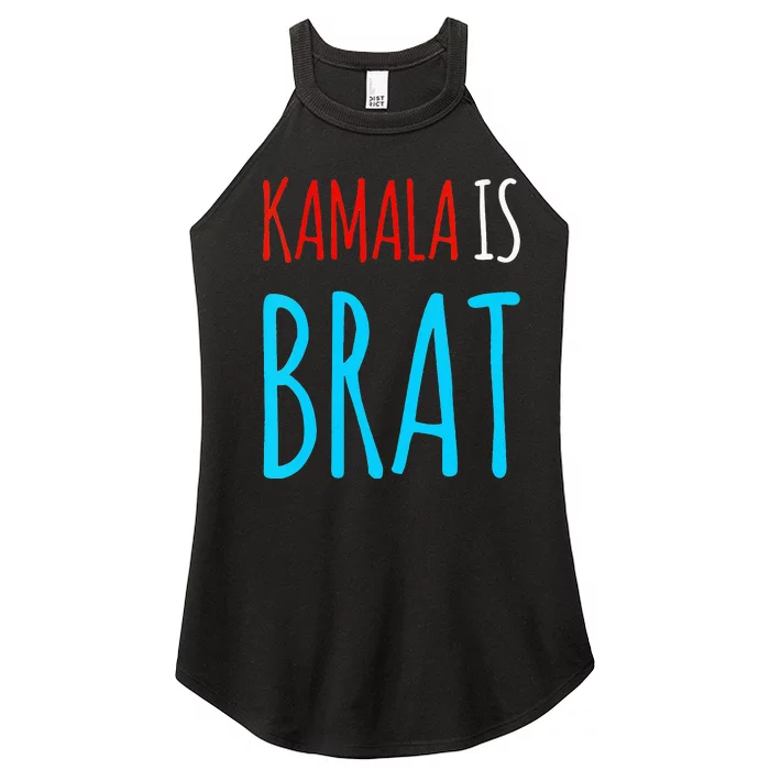 Wo Kamala Is Brat Women’s Perfect Tri Rocker Tank