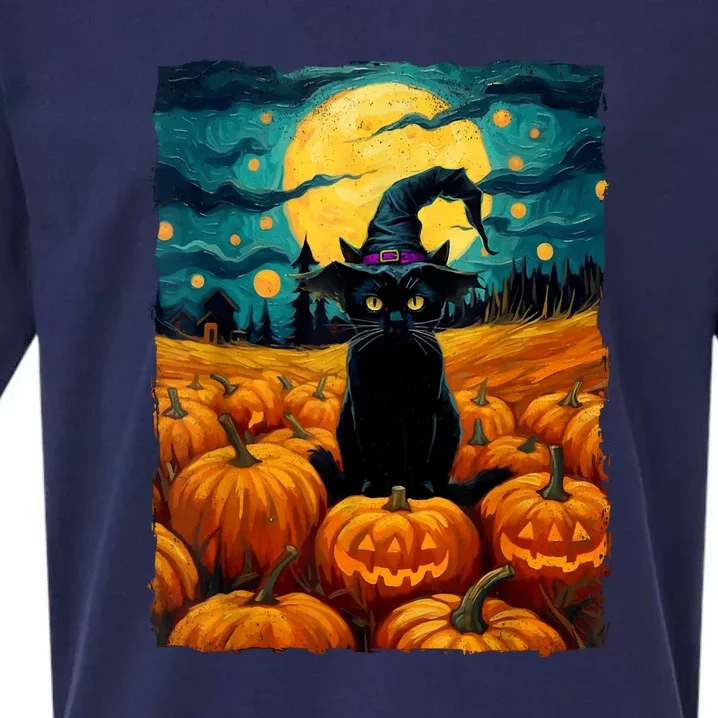 Witch Kawaii Pumpkin Black Cat Halloween Gifts Sueded Cloud Jersey T-Shirt