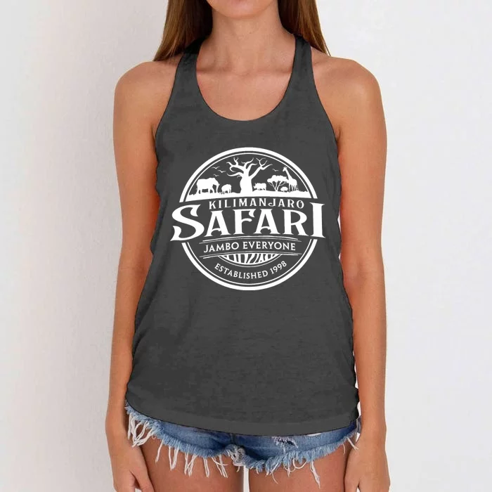 Wdw Kilimanjaro Safari Animal Kingdom Women's Knotted Racerback Tank