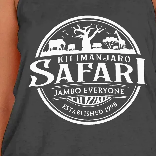 Wdw Kilimanjaro Safari Animal Kingdom Women's Knotted Racerback Tank