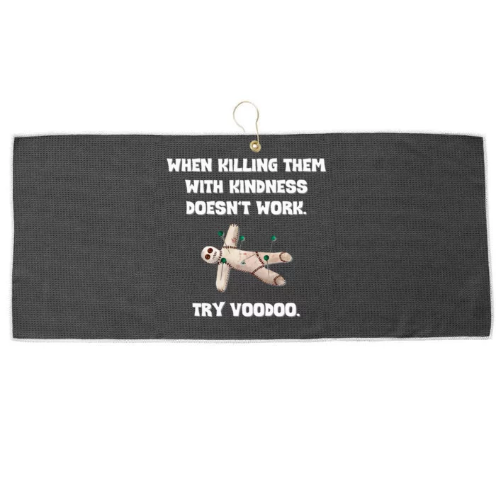 When Killing Them With Kindness Doesn’T Work Try Voodoo. Large Microfiber Waffle Golf Towel