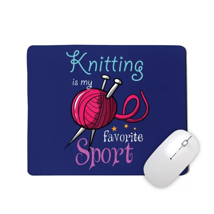 Womens Knitting Yarn Craft Hand Knit Handcraft Knitters Knitting Mousepad