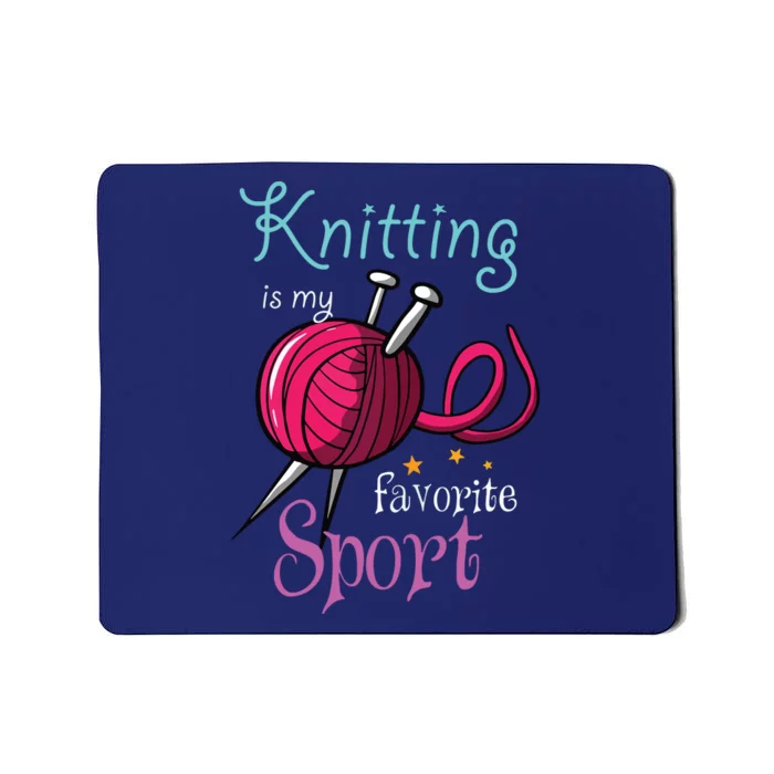 Womens Knitting Yarn Craft Hand Knit Handcraft Knitters Knitting Mousepad