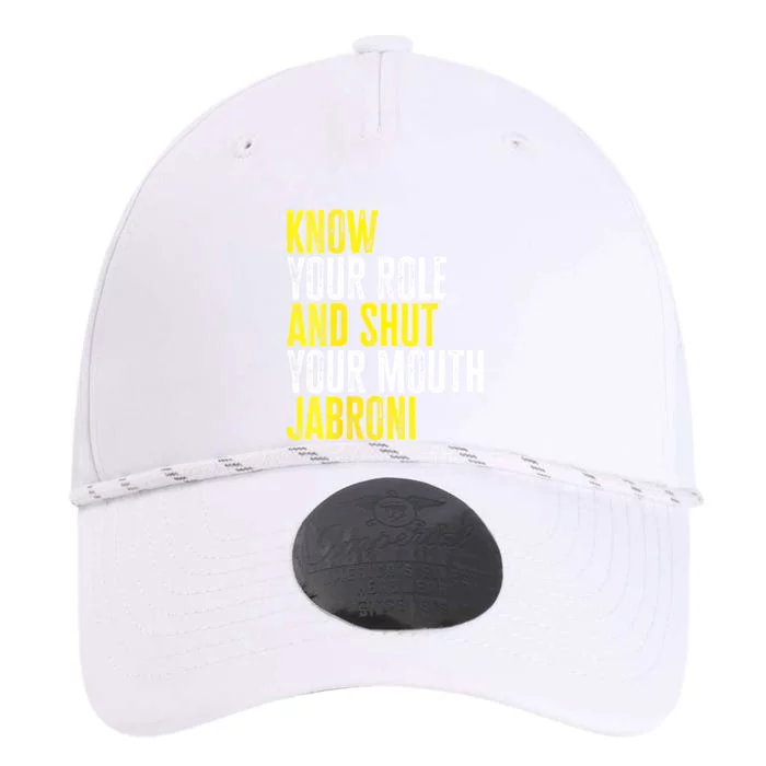 Womens Know Your Role And Shut Your Mouth Jabroni Performance The Dyno Cap