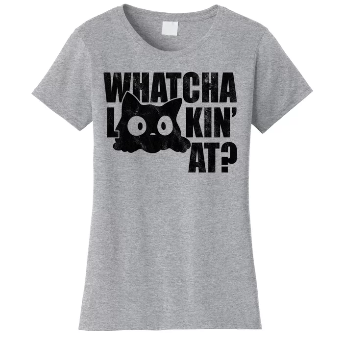 Watcha Lookin At Funny Cat Women's T-Shirt