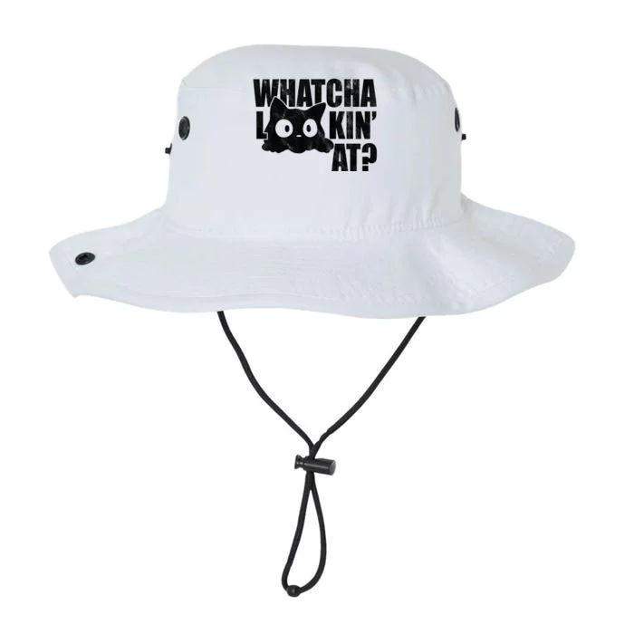 Watcha Lookin At Funny Cat Legacy Cool Fit Booney Bucket Hat