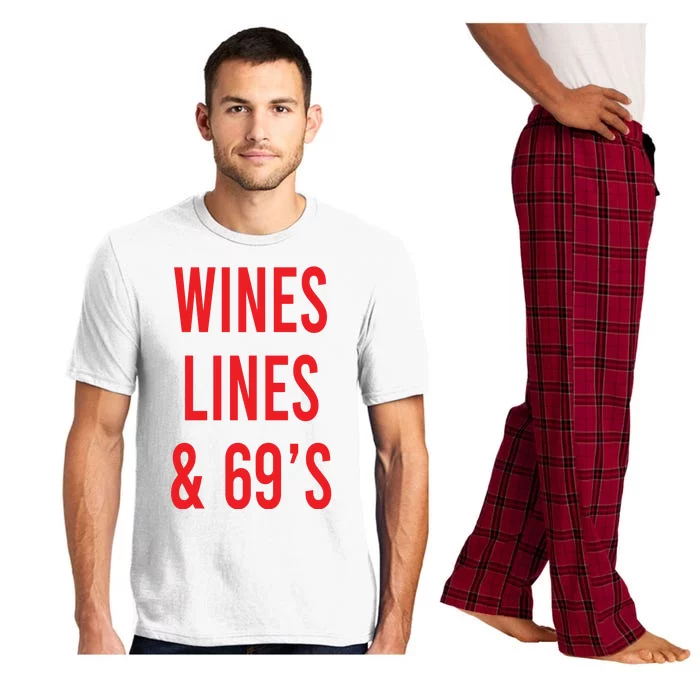 Wines Lines And 69's Pajama Set