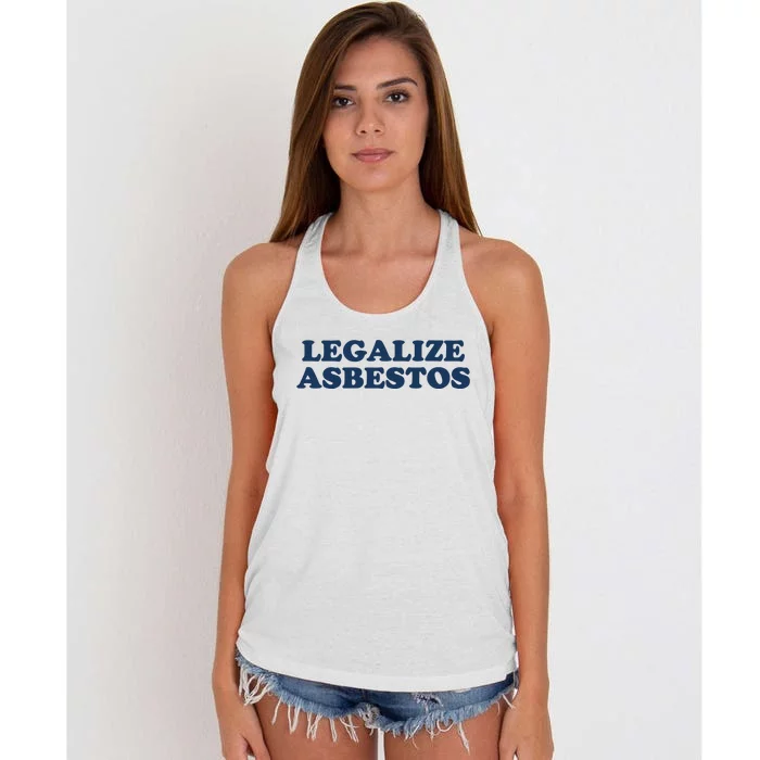 Worstshirts Legalize Asbestos Women's Knotted Racerback Tank