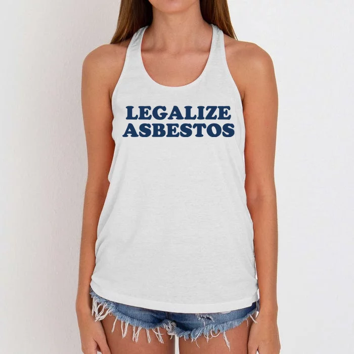 Worstshirts Legalize Asbestos Women's Knotted Racerback Tank