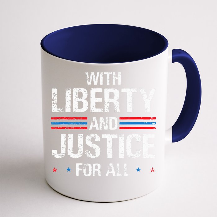 With Liberty And Justice For All Indivisible Equality Front & Back Coffee Mug