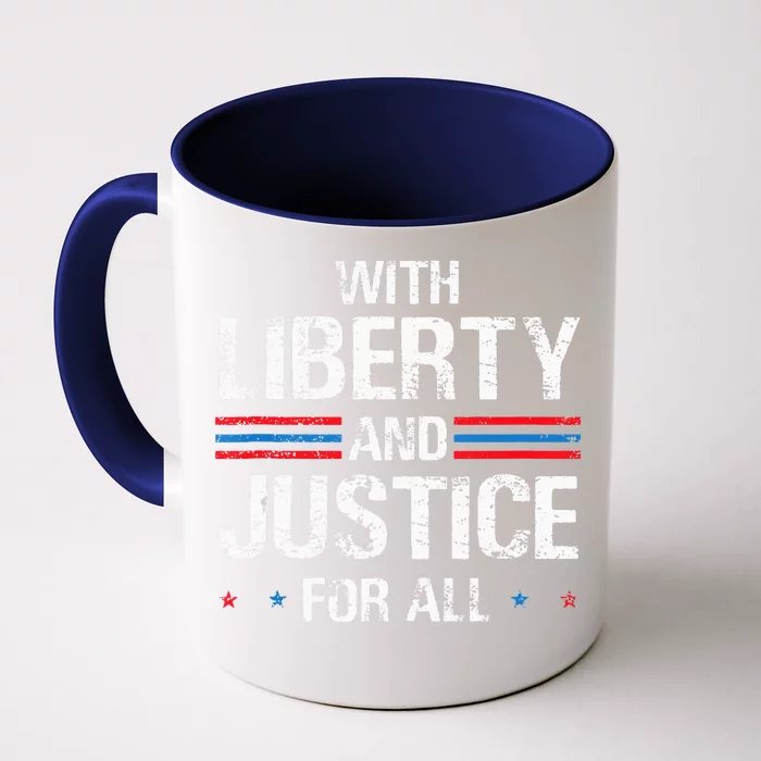 With Liberty And Justice For All Indivisible Equality Front & Back Coffee Mug