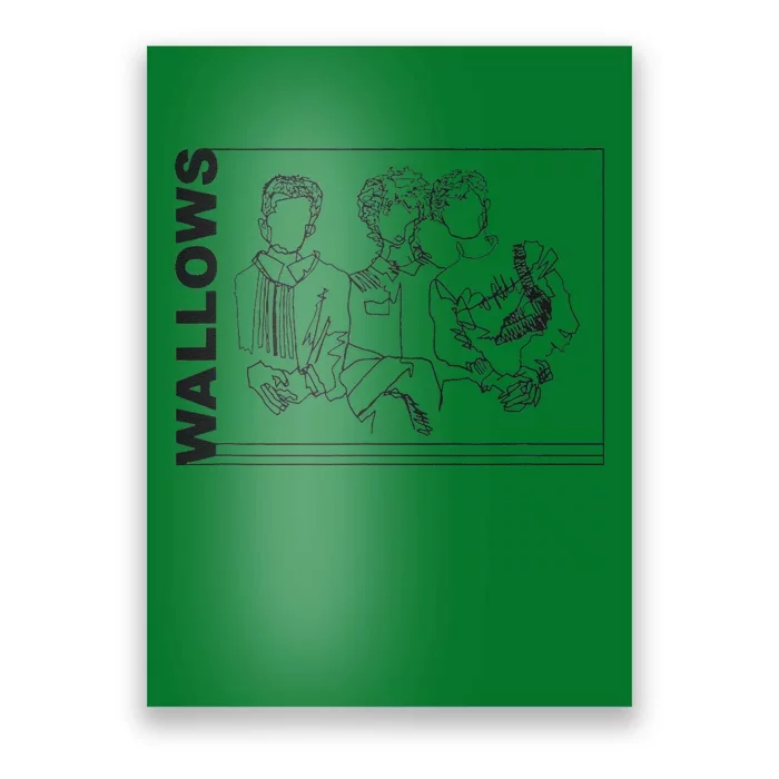 Wallow Line Art Minimalist Retro Band Music Poster