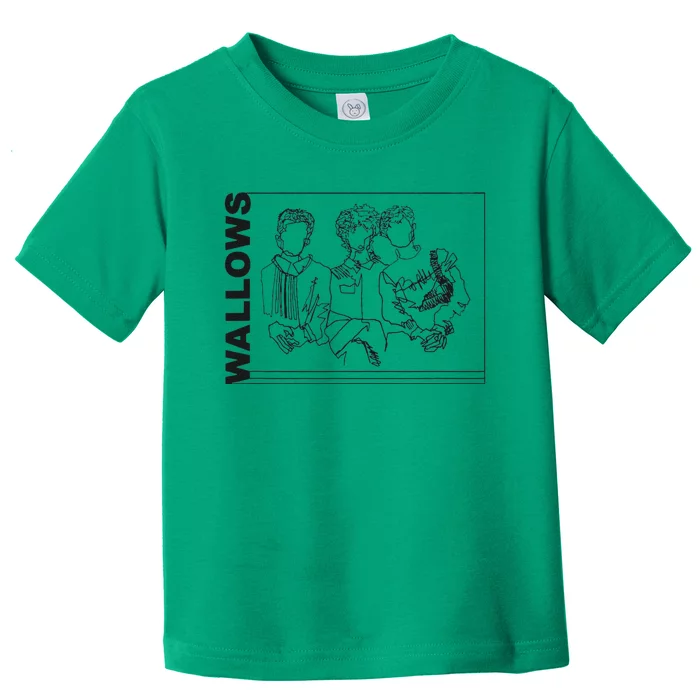 Wallow Line Art Minimalist Retro Band Music Toddler T-Shirt