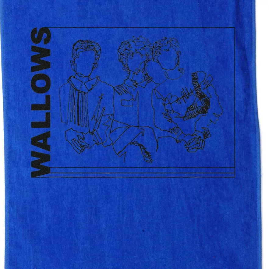 Wallow Line Art Minimalist Retro Band Music Platinum Collection Golf Towel