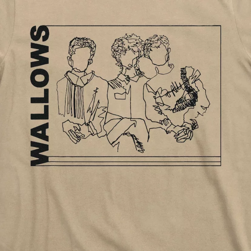 Wallow Line Art Minimalist Retro Band Music T-Shirt