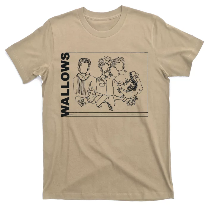 Wallow Line Art Minimalist Retro Band Music T-Shirt