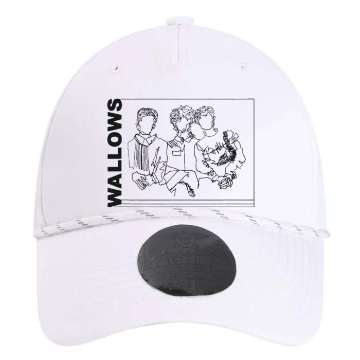 Wallow Line Art Minimalist Retro Band Music Performance The Dyno Cap