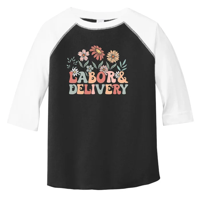 Wildflowers Labor And Delivery Nurse Back To School Toddler Fine Jersey T-Shirt