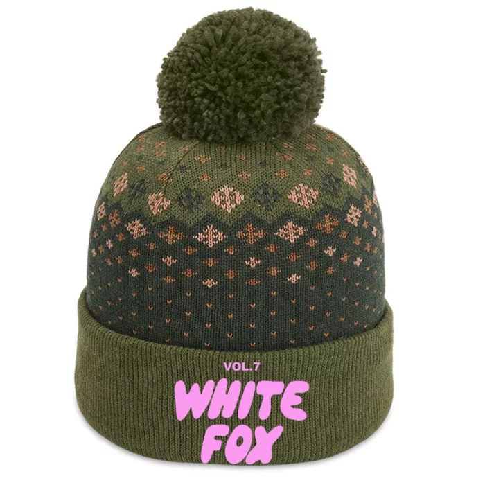 With Love Always White Fox Vol.7 Gifts The Baniff Cuffed Pom Beanie