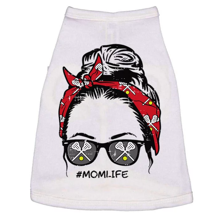 Woman Lacrosse Bandana Sunglasses Mom Life Mothers Day Mama Doggie Tank