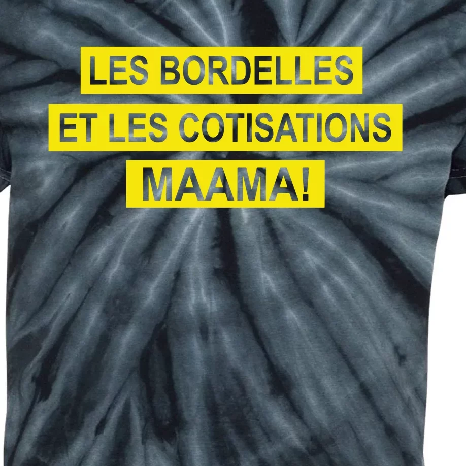 Wandafu Les Bordelles Et Les Cotisations Maama Kids Tie-Dye T-Shirt