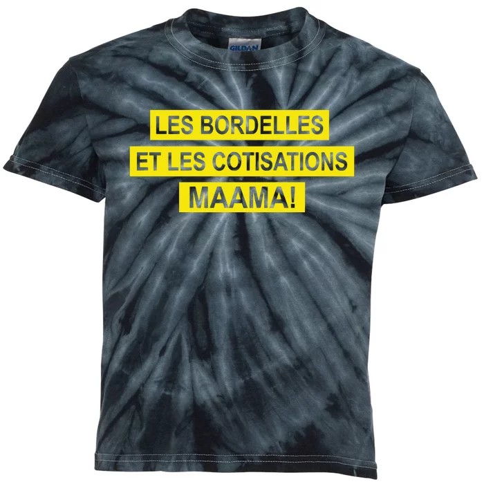 Wandafu Les Bordelles Et Les Cotisations Maama Kids Tie-Dye T-Shirt