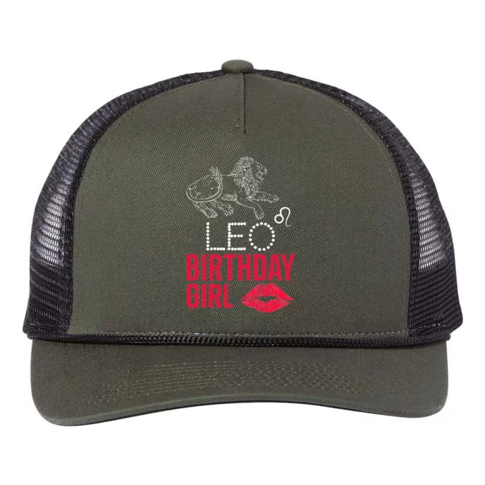 Wo Leo Birthday Retro Rope Trucker Hat Cap