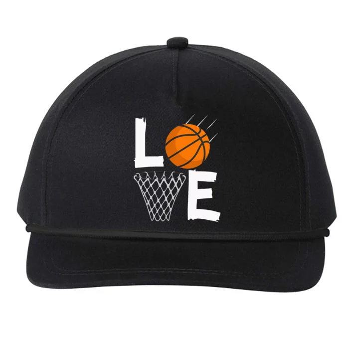 Women Love Basketball Hoodie BBall Hoodie For Snapback Five-Panel Rope Hat