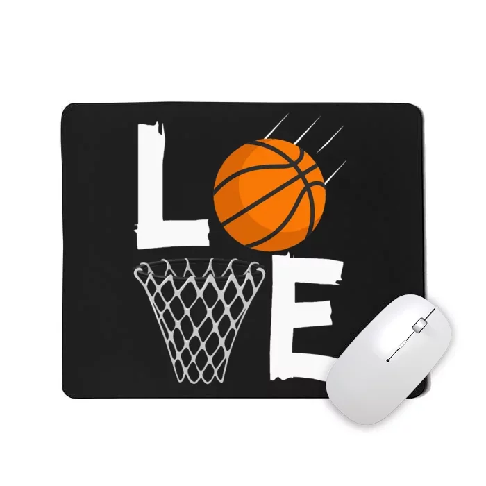 Women Love Basketball Hoodie BBall Hoodie For Mousepad