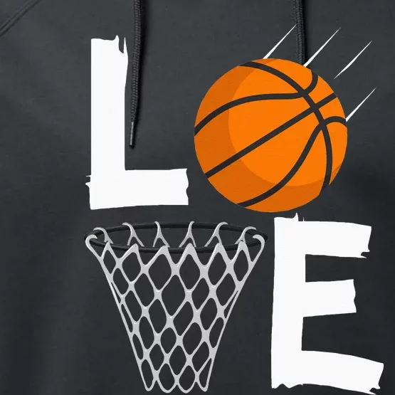 Women Love Basketball Hoodie BBall Hoodie For Performance Fleece Hoodie