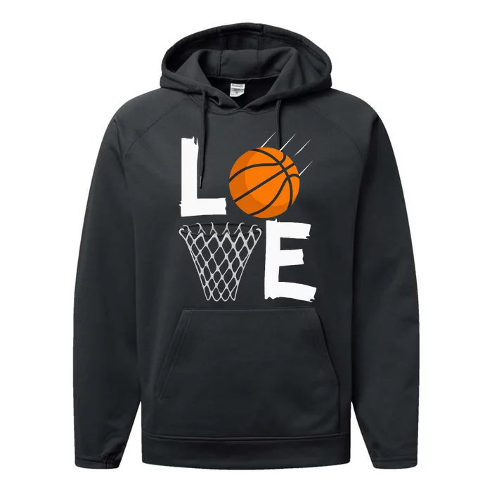 Women Love Basketball Hoodie BBall Hoodie For Performance Fleece Hoodie