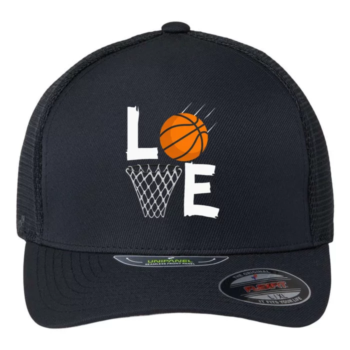 Women Love Basketball Hoodie BBall Hoodie For Flexfit Unipanel Trucker Cap