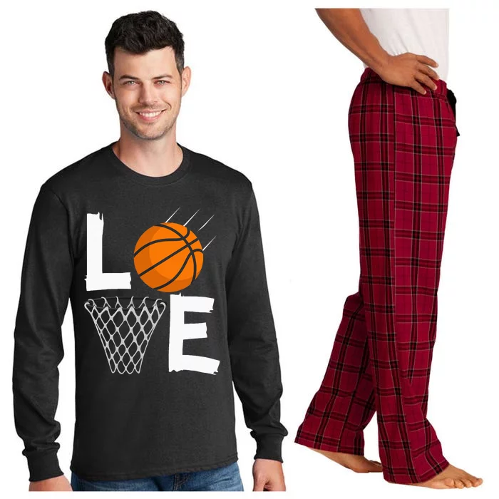 Women Love Basketball Hoodie BBall Hoodie For Long Sleeve Pajama Set