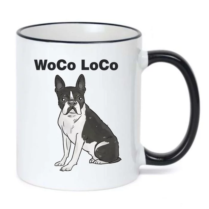 Woco Loco Boston Terrier Dog Black Color Changing Mug