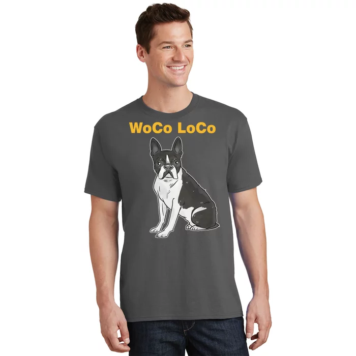 Woco Loco Boston Terrier Dog T-Shirt