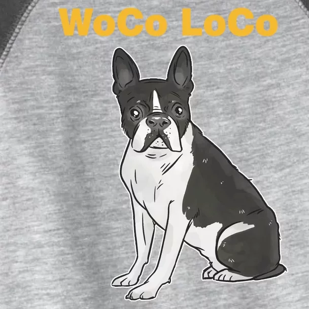 Woco Loco Boston Terrier Dog Toddler Fine Jersey T-Shirt