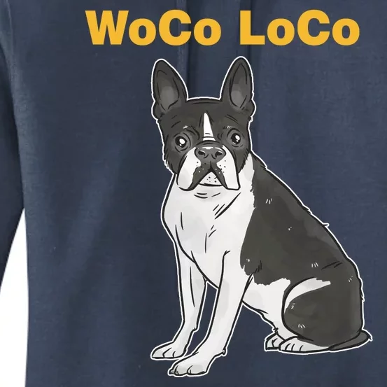 Woco Loco Boston Terrier Dog Women's Pullover Hoodie