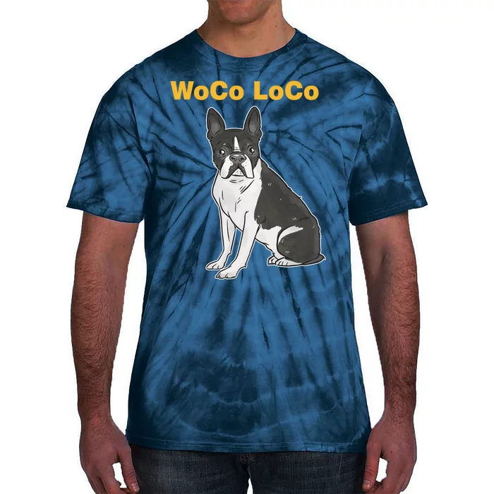 Woco Loco Boston Terrier Dog Tie-Dye T-Shirt