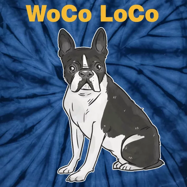 Woco Loco Boston Terrier Dog Tie-Dye T-Shirt