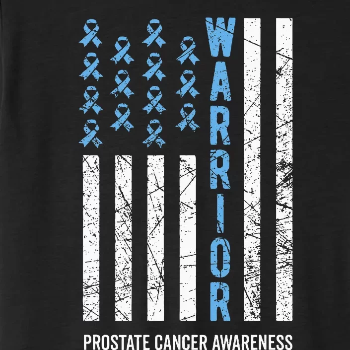 Warrior Light Blue Ribbon Prostate Cancer Awareness ChromaSoft Performance T-Shirt