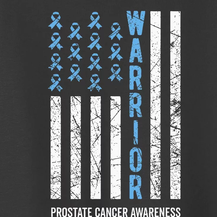 Warrior Light Blue Ribbon Prostate Cancer Awareness Toddler T-Shirt