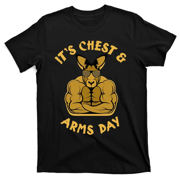 Weight Lifting Chest Arms Day Kangaroo T-Shirt