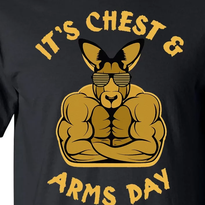 Weight Lifting Chest Arms Day Kangaroo Tall T-Shirt