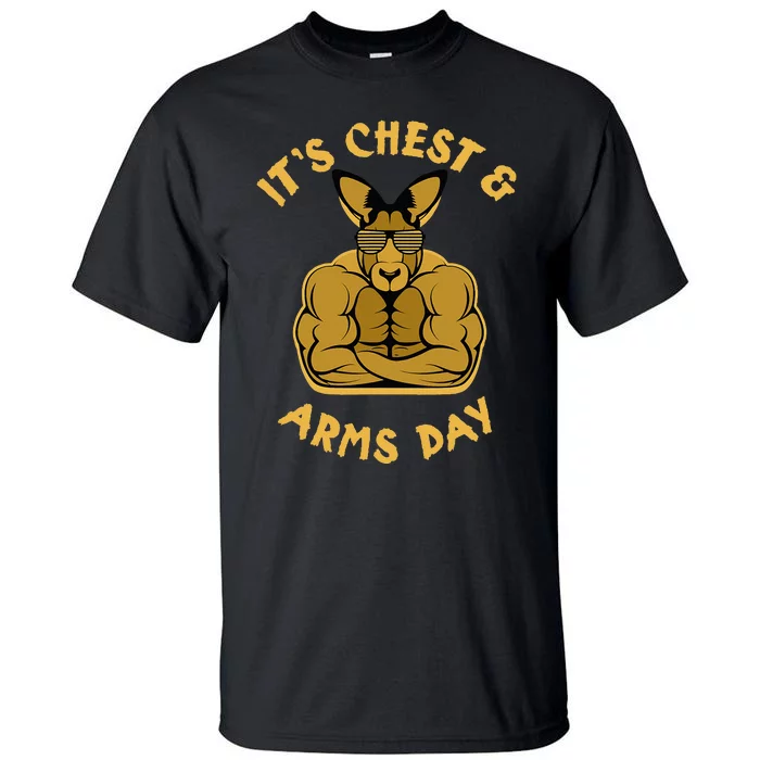 Weight Lifting Chest Arms Day Kangaroo Tall T-Shirt