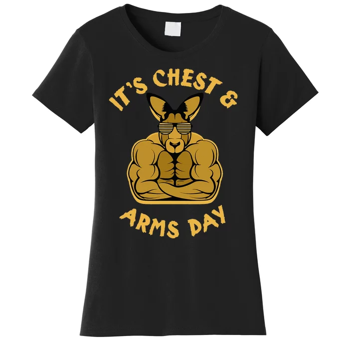 Weight Lifting Chest Arms Day Kangaroo Women's T-Shirt