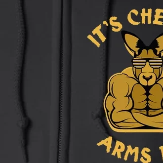 Weight Lifting Chest Arms Day Kangaroo Full Zip Hoodie