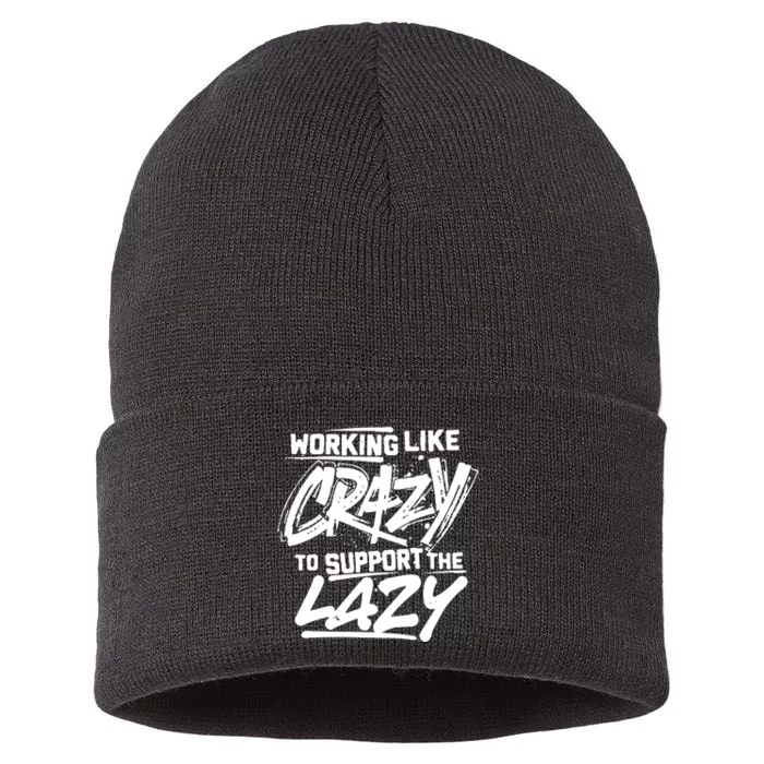 Working Like Crazy To Support The Lazy Sustainable Knit Beanie