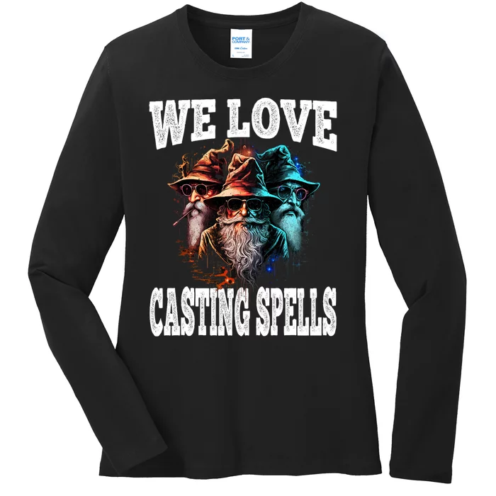 We Love Casting Spells Shadow Wizard Gang Meme Ladies Long Sleeve Shirt