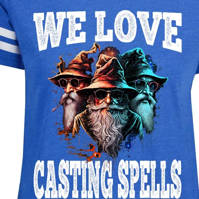 We Love Casting Spells Shadow Wizard Gang Meme Enza Ladies Jersey Football T-Shirt