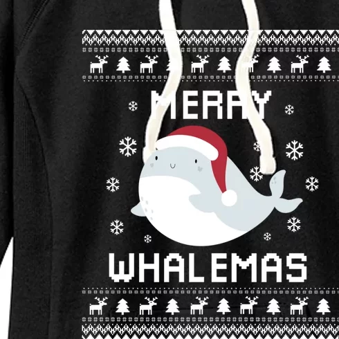 Whale Lover Christmas Ugly Xmas Whale Sweater Whale Gift Great Gift Women's Fleece Hoodie